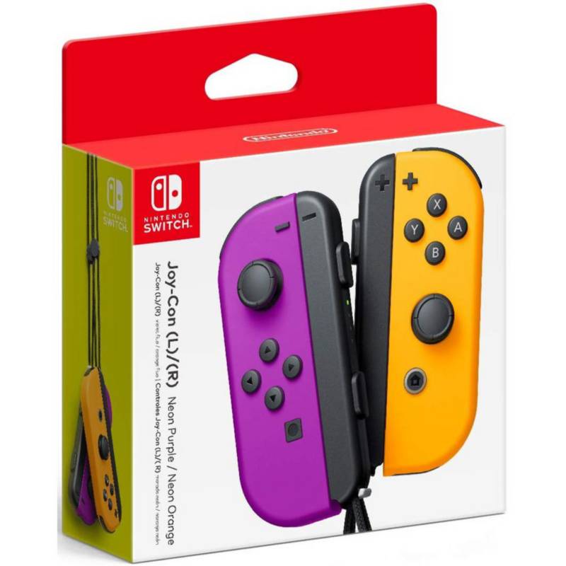 NINTENDO - Control Nintendo Switch Joy-con Morado Naranja L Y R