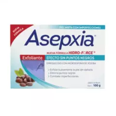 ASEPXIA - Asepxia Jabon Limpieza Facial Anti Acne Exfoliante x 100 Gr