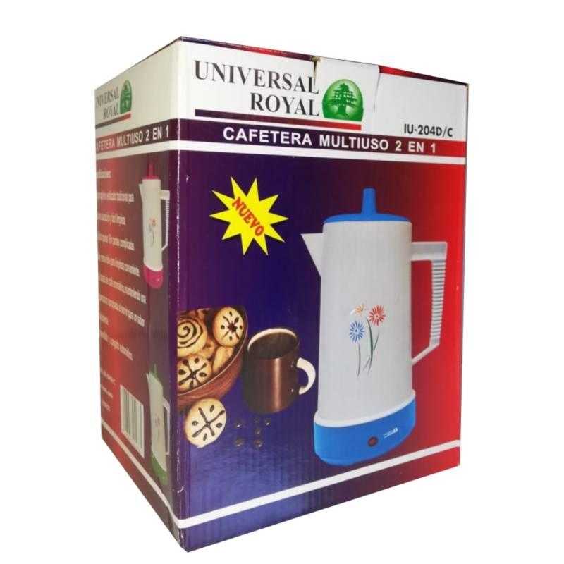 Cafetera Eléctrica Universal Royal Multiusos 1.5 Lts Blanca GENERICO