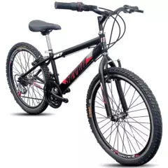 SEVEN SEVEN - Bicicleta todoterreno para niño rin 24 / 18 cambios negro