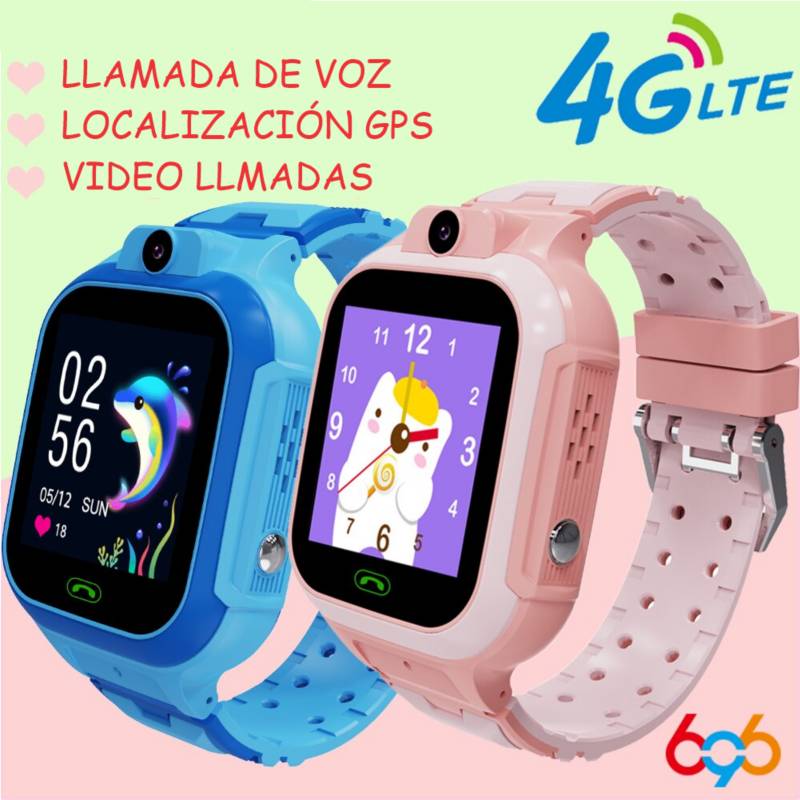 Reloj Para Niños Con Red 4g Videollamadas Alarma Sos Azul TECH | falabella.com
