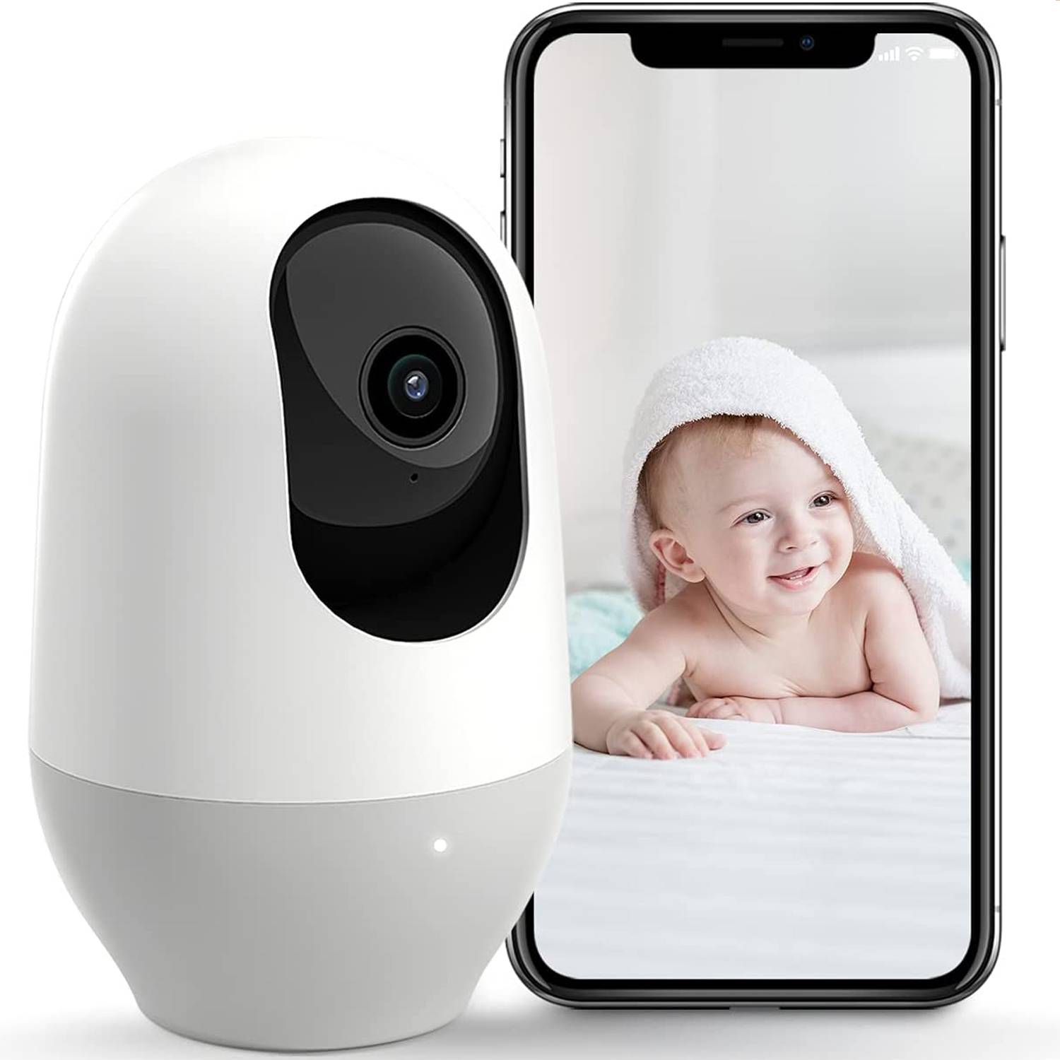 Monitor de bebé, cámara de seguridad de vigilancia Exterieur inalámbrica  WiFi cámara 120 ° gran angular 720 p mini sistema de vigilancia para bebés