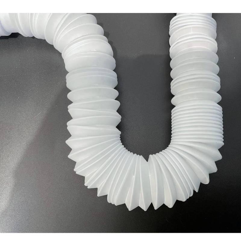 Sifón Flexible Para Lavamanos Plástico Gris