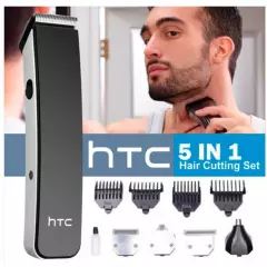 HTC - Maquina Patillera Afeitadora Nariz Oreja 5 en 1 HTC AT-1201