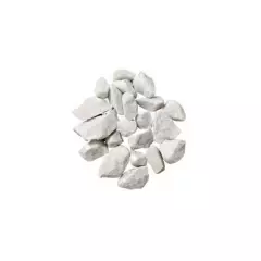 GENERICO - Piedra blanca decorativa para jardín, x 5 kg
