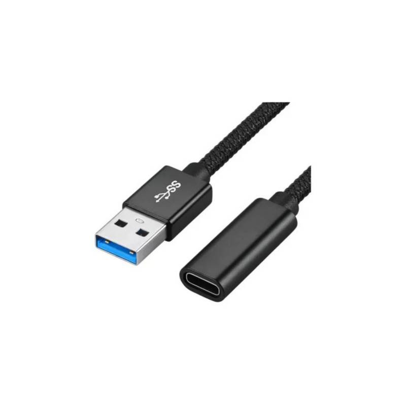 Cod. C:140 Adaptador USB Tipo C™ a USB-A 3.0 (USB-C macho a USB-A hembra) /  black - Adaptadores / Convertidores
