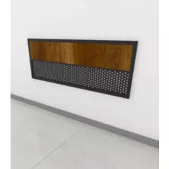 URBAN HOME - Cabecero industrial caramelo para cama de 100 x 190