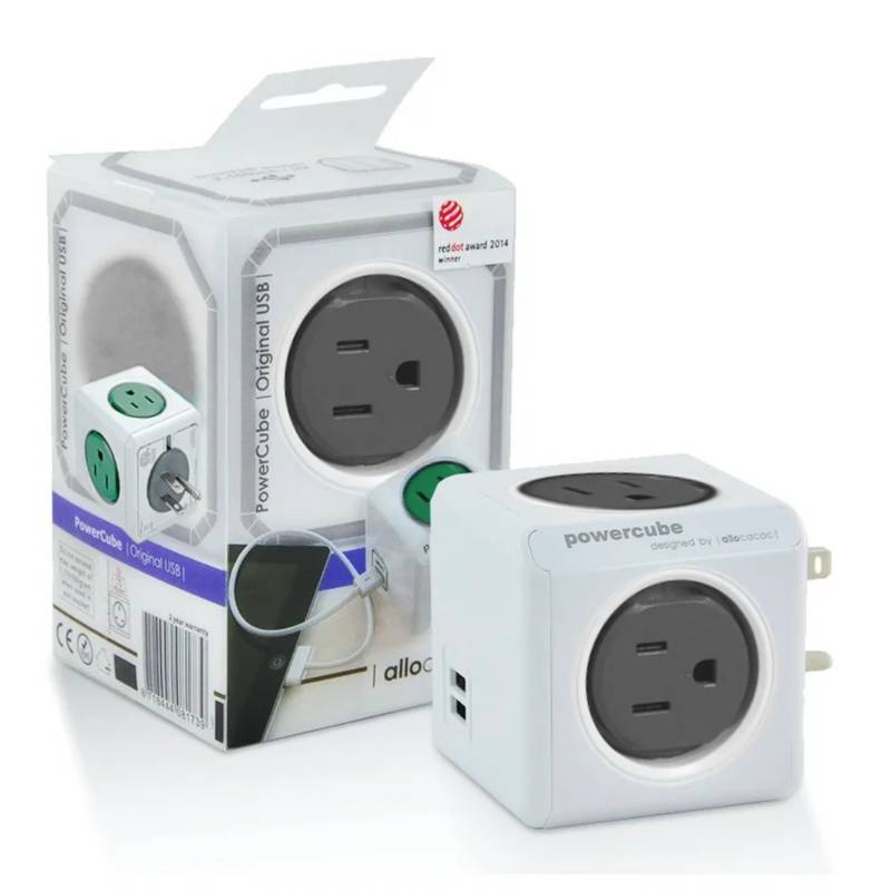 Multiprise multifonction sans fil Allocacoc PowerCube - 4 prises + 2 USB