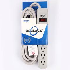 OSBLACK - Multitoma Osblack U83 3M 6 salidas Cable 3mts