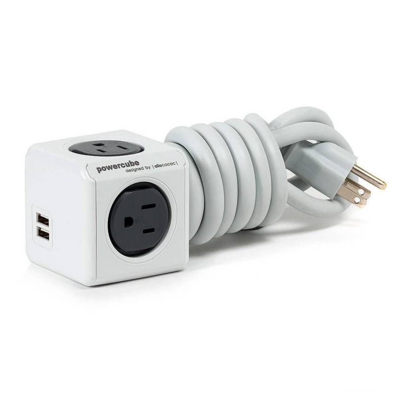 POWERCUBE EXTENDED USB A + USB C GRIS