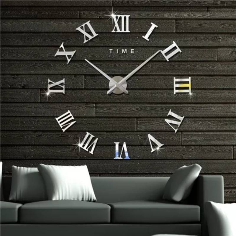 Reloj Pared Adhesivo Decoracion Diseño Moderno Silencioso