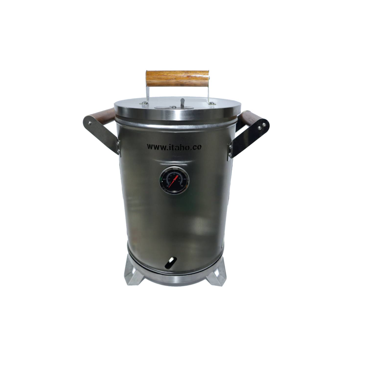 ASADOR DE BARRIL ACERO INOXIDABLE 35 LB itaho