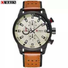 CURREN - Reloj Para Hombre Curren 8250 Cronografo Correa De Cuero