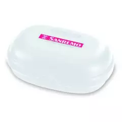 SANREMO - Jabonera plástica blanca