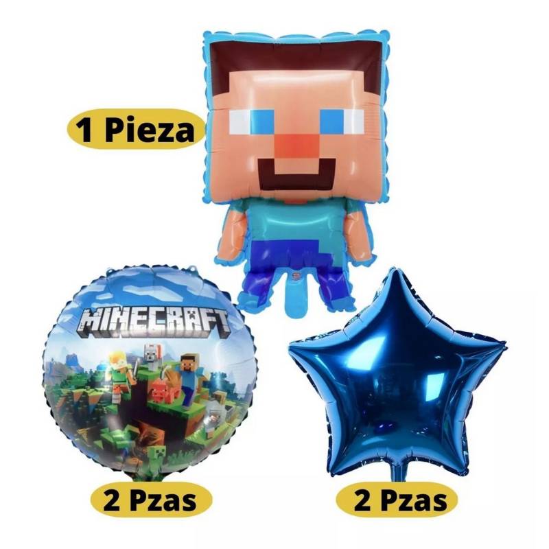 Kit De Decoración De Globos Cumpleaños (49 Piezas) Minecraft