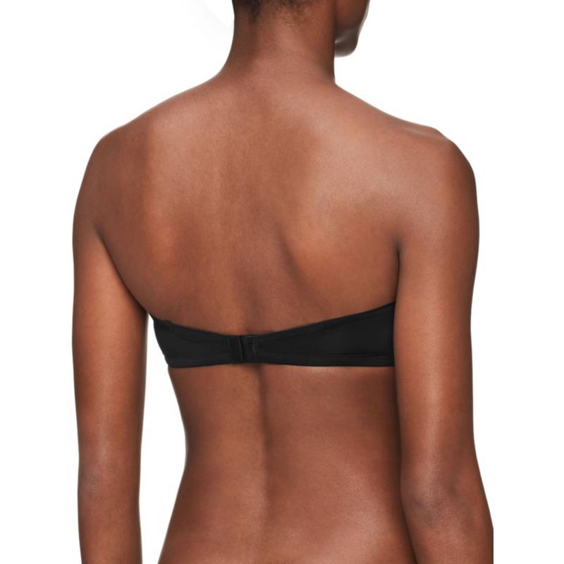 Brassier Negro Microfibra Strapless Push Up Mujer Negro Calvin Klein CALVIN  KLEIN