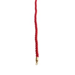 GENERICO - Cinta trenza roja para catenaria con gancho dorado - Diseño Elegante