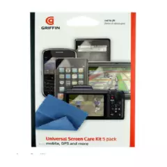 GENERICO - Kit de cuidado de pantalla universal Griffin Pack x5 móvil GPS y más