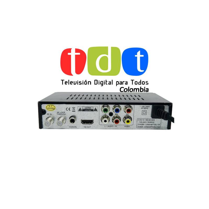 Decodificador standar para Tdt Colombia HD 