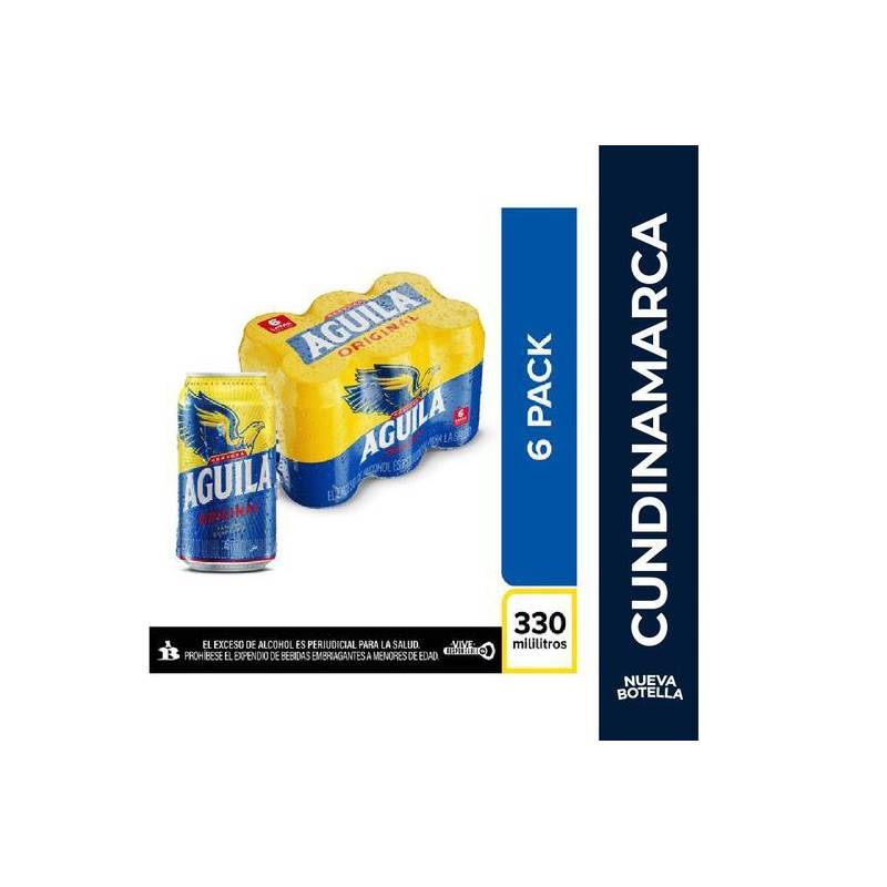 Pack X6 Cerveza Aguila Lata 330 Ml AGUILA 