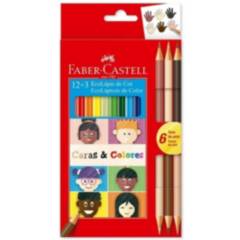 FABER CASTELL - Colores Triang. Caras Y Colores X 15 Faber Castell