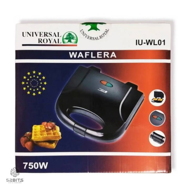 Waflera Electrica Para 2 Waffles Antiadherente 750 Watts – INOOBE