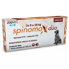 BOEHRINGER INGELHEIM - Spinomax Duo Antipulgas Perros 9-18Kg Tabletas