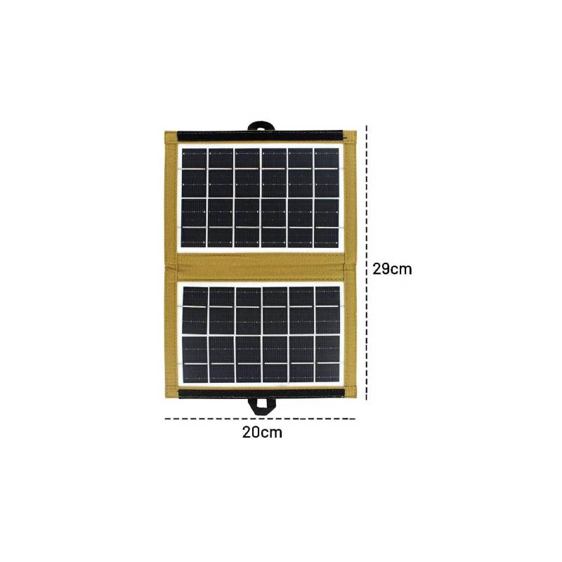 Mini Panel Solar cl-670 7w Portatil Para Cargar Celular Uso Exterior  GENERICO