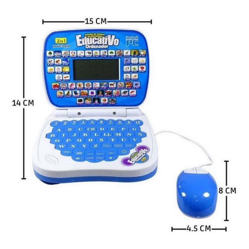 Mini laptop infantil portátil