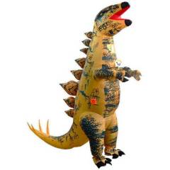 GENERICO - Disfraz Dinosaurio Estegosaurio Gigante Inflable DNESTEGO