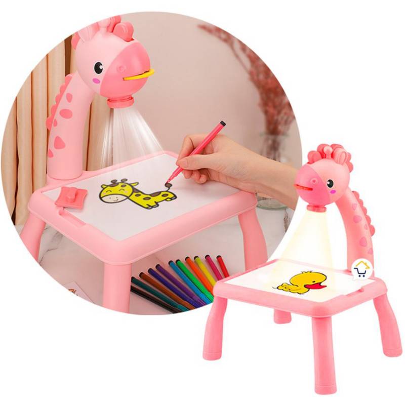 Mesa de dibujo proyector infantil didáctico tablero juguete th6688