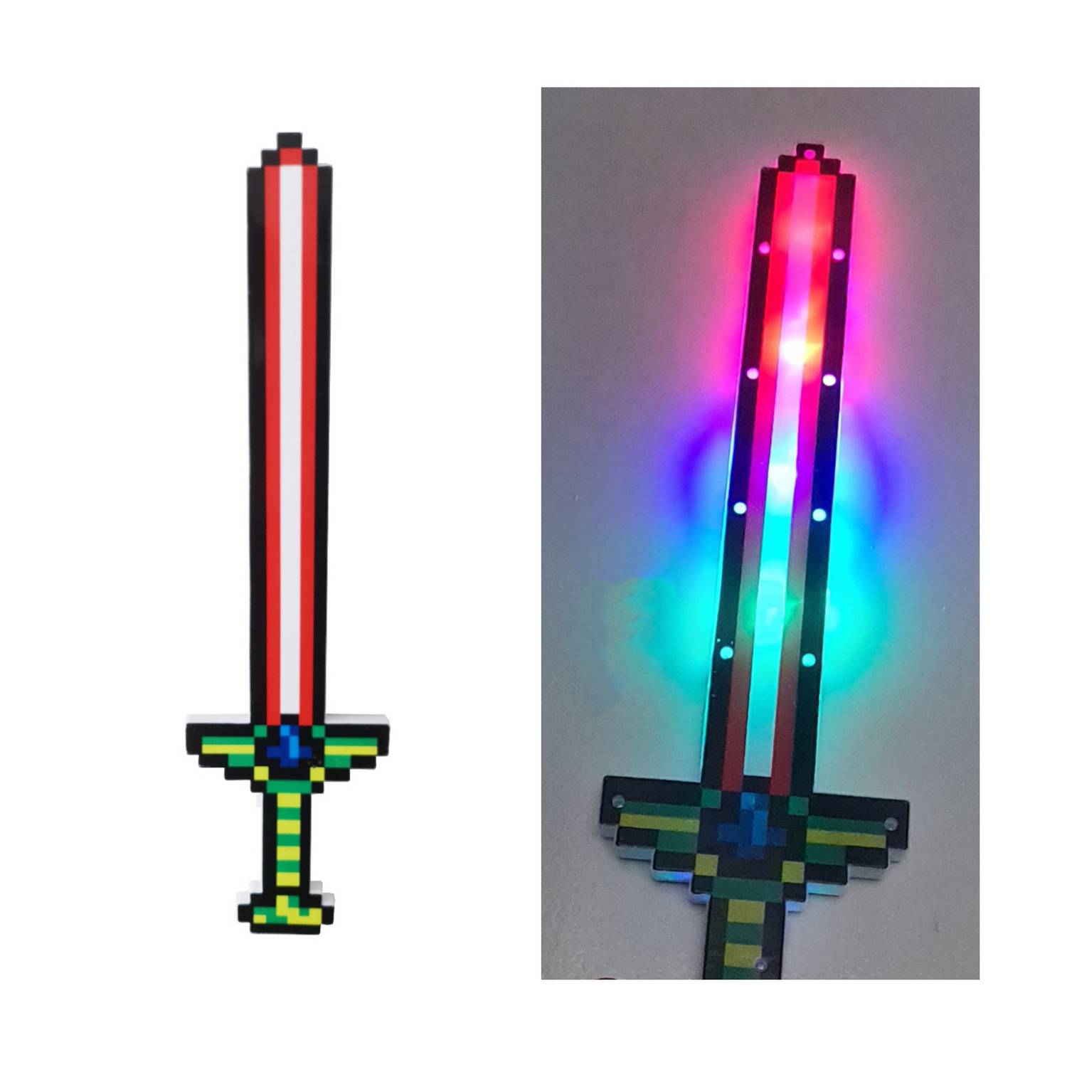Espada De Minecraft con Luz y Sonido