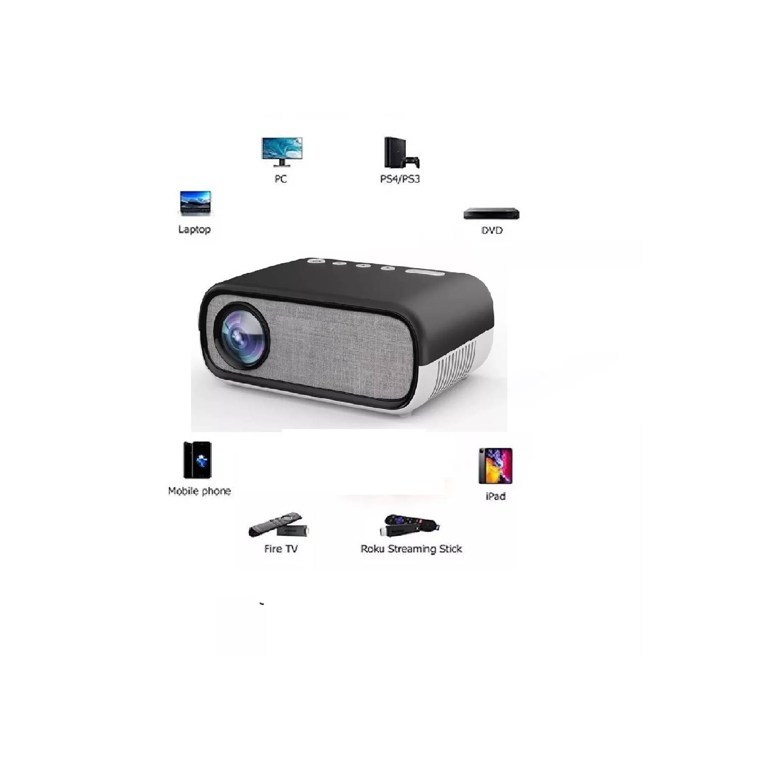 Mini proyector Proyector portátil para iPhone Video Smart Led