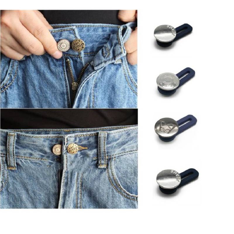 Botones Ajustables Para Jeans Pantalones X4 Unidades