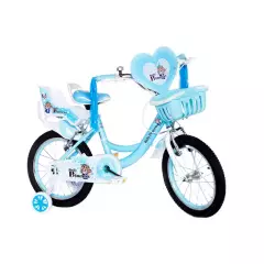 GENERICO - Bicicleta para niñas rin 16 princess 4 6 años Wuilpy azul