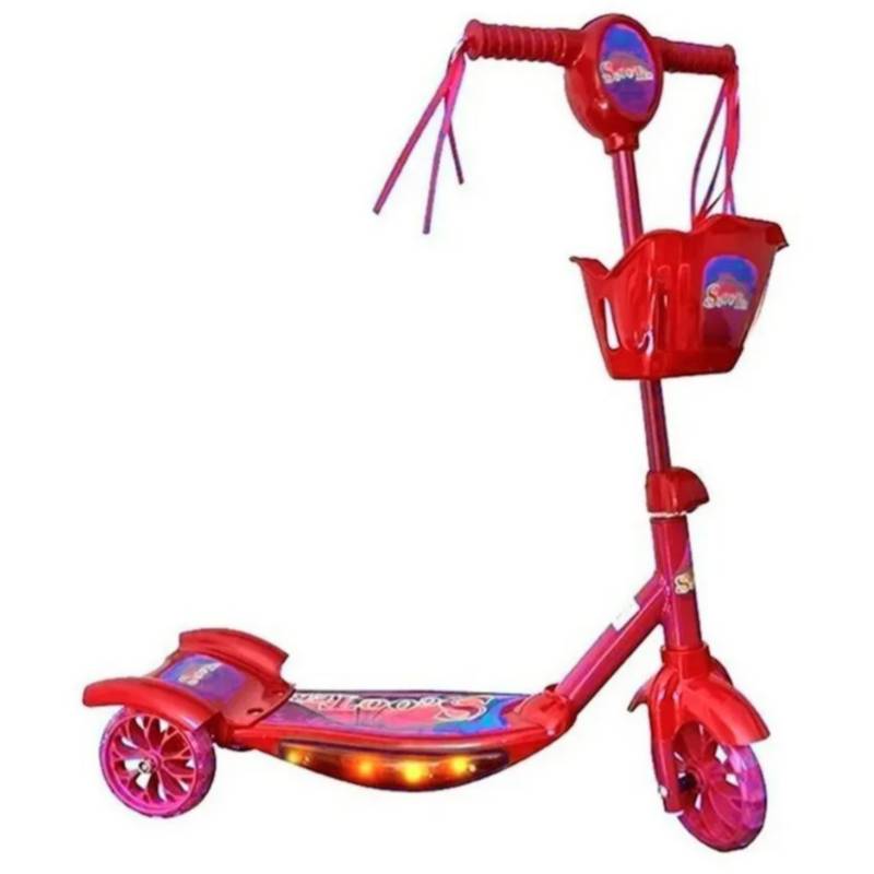 Scooter para Niños Niñas 3-8 Años Patinete de 3 Ruedas con Luces