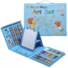 GENERICO - Set Kit De Arte Dibujo Colores Para Niños Maleta X208 Piezas