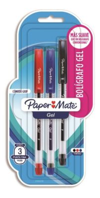 Bolígrafo Gel Paper Mate x3