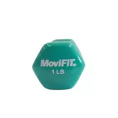 MOVIFIT - Mancuerna encauchetada en vinilo 1 lb movifit