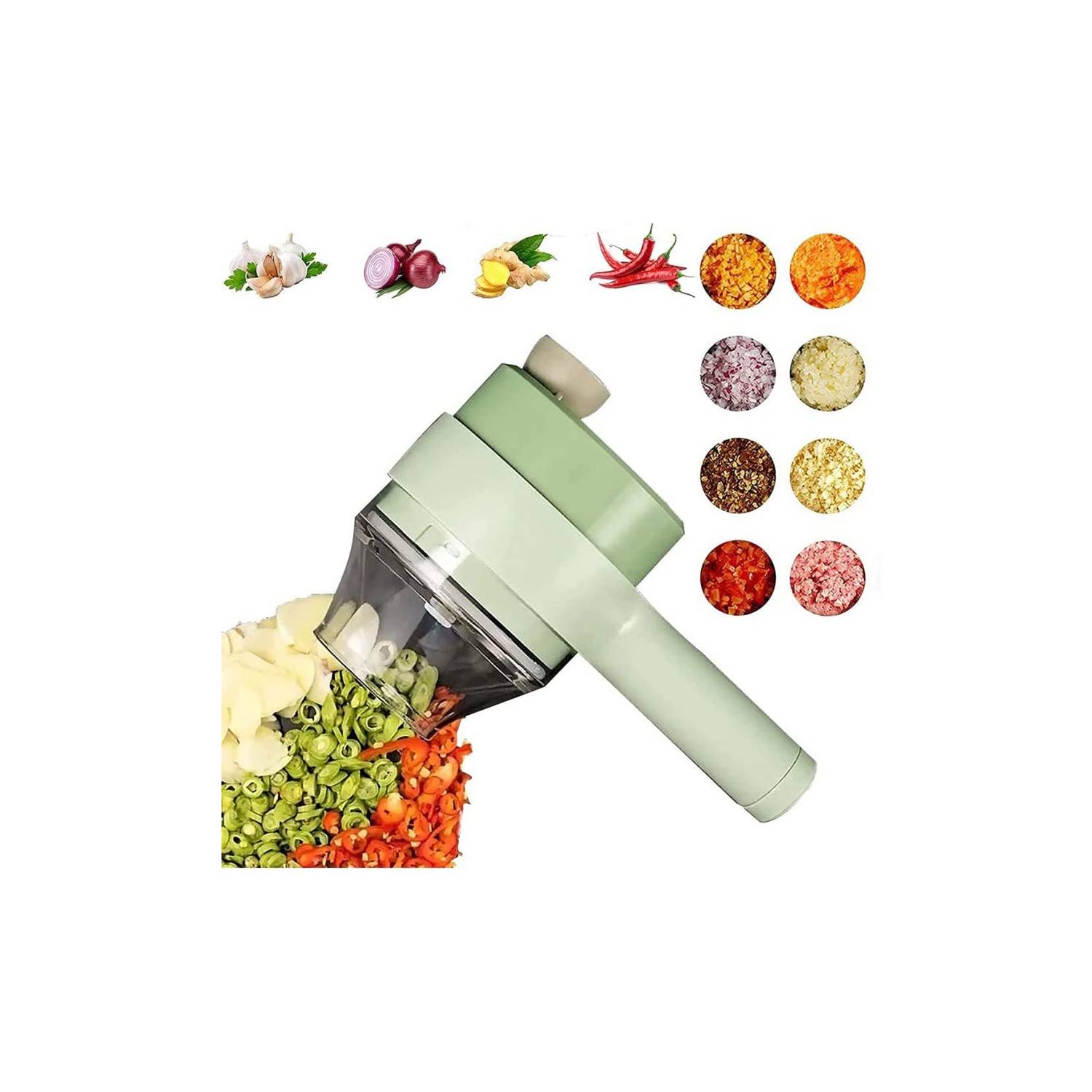 Picador Eléctrico Recargable 250ml Pica Todo Verduras Pollo