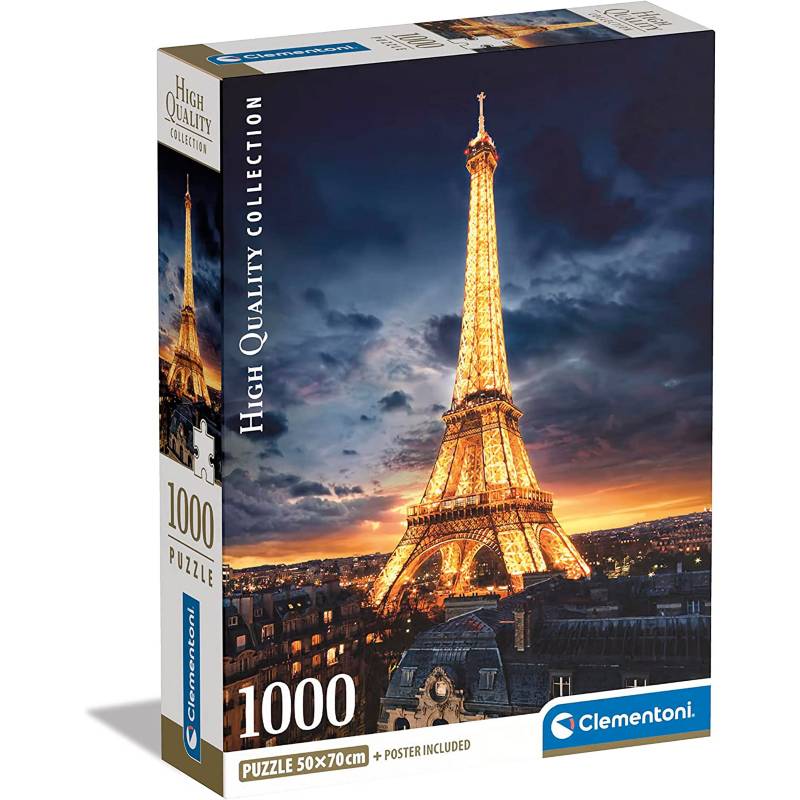 Rompecabezas 1000 Piezas Torre Eiffel Paris CLEMENTONI falabella.com