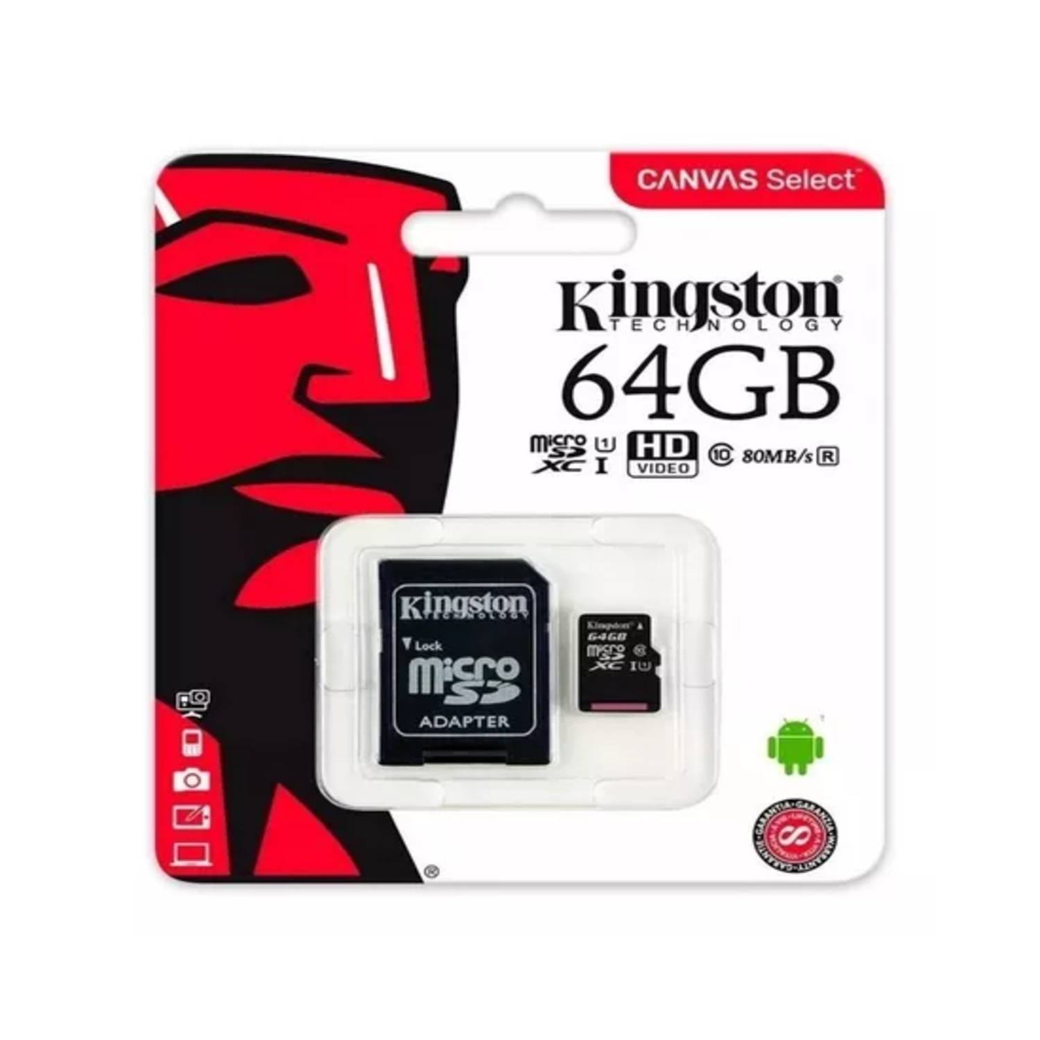 1500px x 1500px - Tarjeta de memoria Kingston SDCS Canvas Select SD 64GB GENERICO |  falabella.com