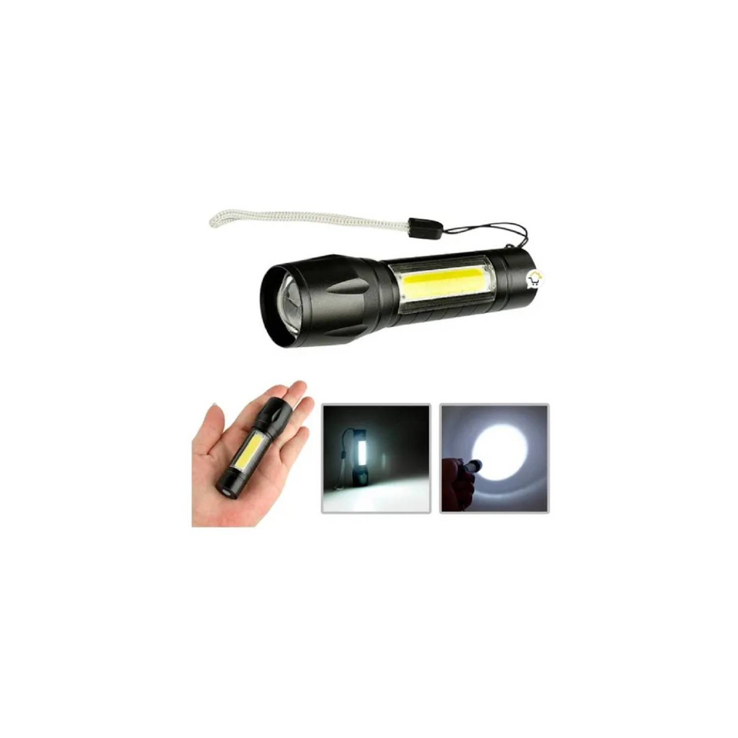 Lsnisni Mini LED Linterna 2 Piezas, Imán & COB, Pequeña Linterna USB  Recargable con Clip de Acero, Zoom, 3 Modos, Portátil y IPX5 Impermeable  para Camping, Senderismo y Reparación : : Bricolaje