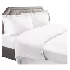 BEDLIFE - Edredón blanco para cama QUEEN 1.800 hilos Bedlife