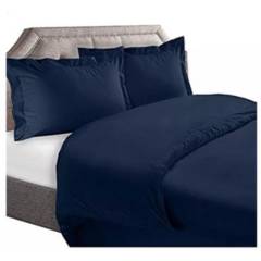 BEDLIFE - Edredón azul oscuro para cama KING 1.800 hilos Bedlife