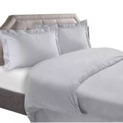BEDLIFE - Edredón gris claro para cama KING 1.800 hilos Bedlife
