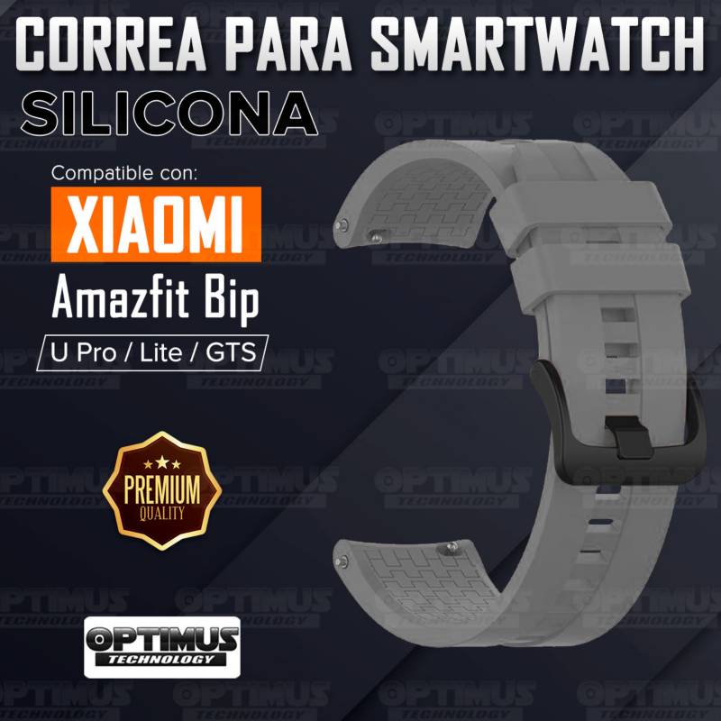 Pulso Manilla Correa De Cuero 20mm Smartwatch Xiaomi Amazfit Bip