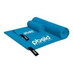 PBOLD - Kit Toalla Microfibra Pbold X2 Natacion Gym Piscina Azul