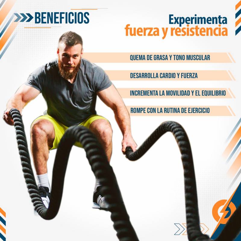 RUTINA con Battle Rope/Cuerda Crossfit 