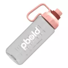 PBOLD - Botella Termo De Agua Gym Gimnasio Pbold Con Medicion Rosa